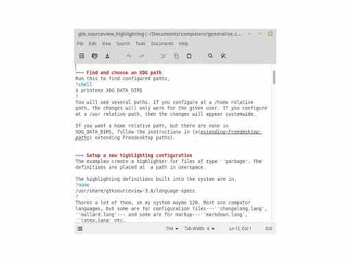 image of gtk_sourceview_highlighting